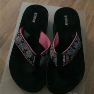 Teva Black and Pink Women's Sandals